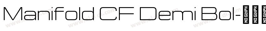 Manifold CF Demi Bol字体转换